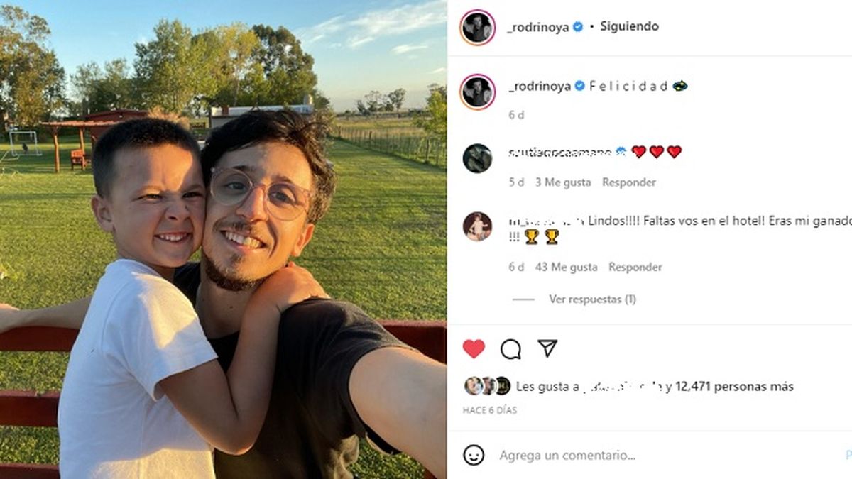 Lo primero que hizo Rodrigo Noya, luego de su ida de El hotel de los famosos, fue reencontrarse con su hijo Bautista.&nbsp;
