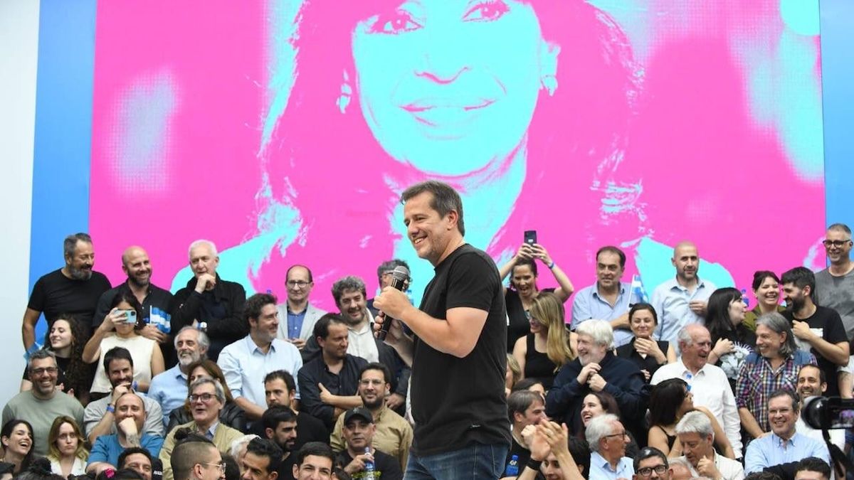 Mariano Recalde fue el otro principal orador del encuentro.