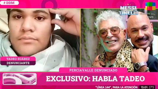 Impactante relato del joven que denunció a Carlos Perciavalle por abuso sexual: Me duele todo esto