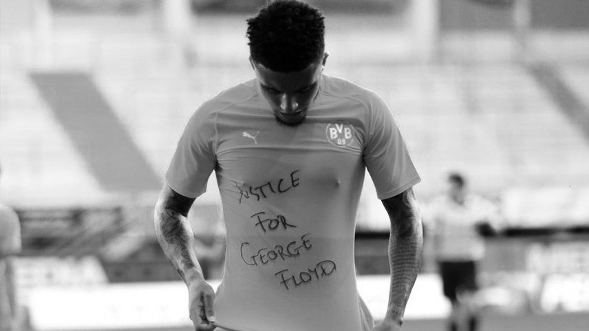 Justicia por George Floyd: la remera que lució Sancho, figura del Dortmund, en protesta por el crimen racista de la policía en EEUU