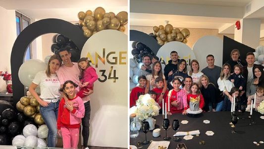 La íntima fiesta por los 34 años de Ángel di María que le organizó su esposa