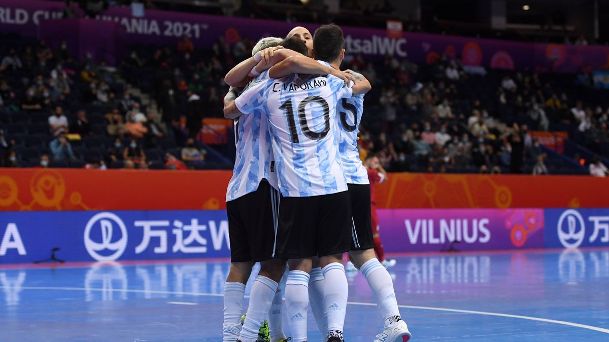Argentina ya está en los octavos de final del Mundial de futsal.