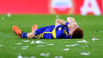 Valentín Barco sufrió una lesión en el partido de ida de los cuartos de final de la Copa Libertadores entre Boca y Racing Valentín Barco sufrió una lesión en el partido de ida de los cuartos de final de la Copa Libertadores entre Boca y Racing