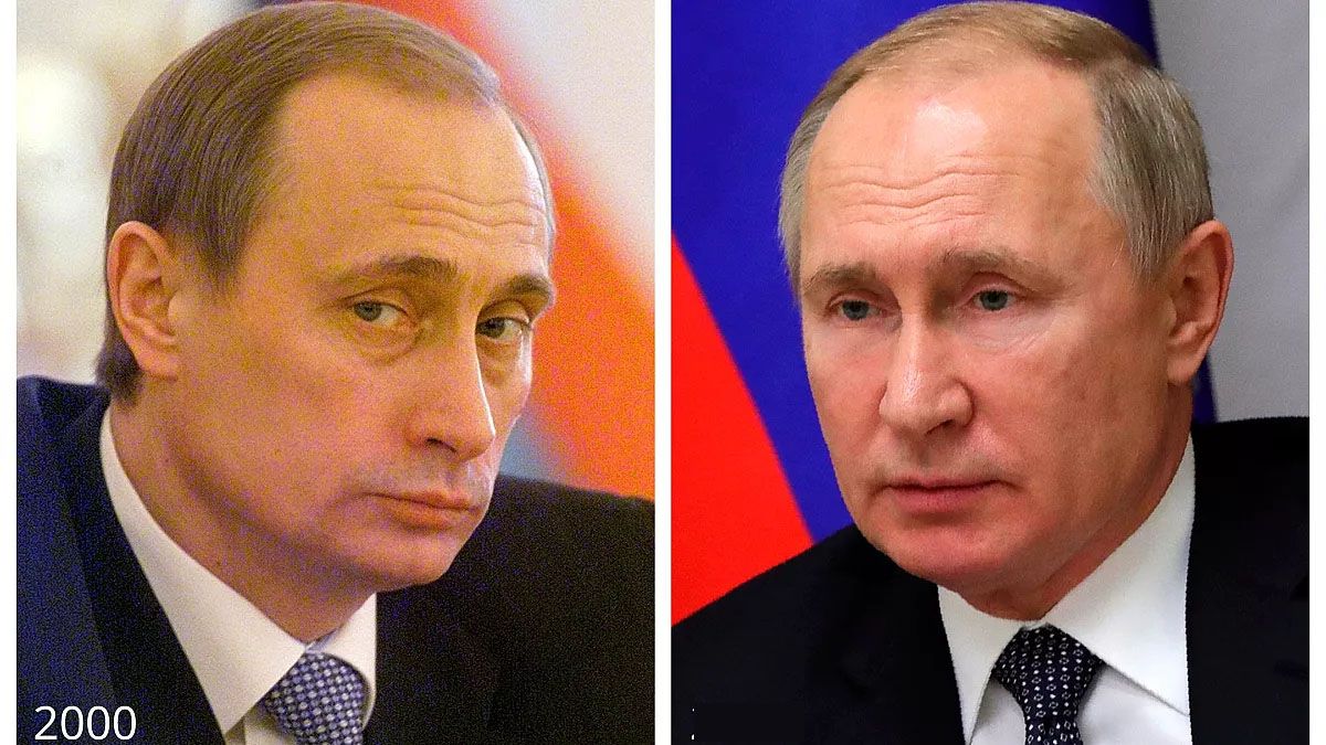 Antes y ahora. Vladimir Putine era primer ministro de Boris Yeltsin cuando rusia atacó a los muslmanes chechenos. (Foto: Euronews)