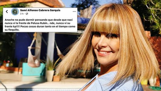 Simpático debate en las redes: Nunca vimos la frente de Pelusa Rubín