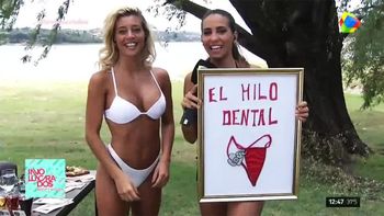 Cinthia Fernández le entregó el Hilo dental de oro a Sol Pérez: Nos pareció divertido