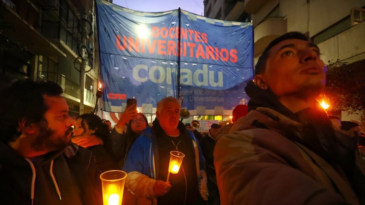 Las universidades públicas se movilizaron en busca de apoyo a la ley de financiamiento.