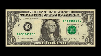 REMUNERACIÓN: 150 mil dólares al feliz propietario de este billete de 1 dólar