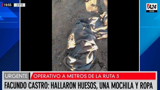 Causa Facundo Castro: hallaron huesos y ropa al costado de la ruta 3