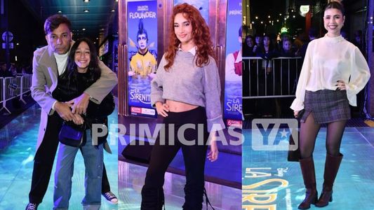 Maru Botana, Valeria Mazza, Marcelo Polino y más: los looks de los famosos que vieron la función especial de La Sirenita