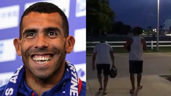 El bailecito de Carlos Tevez y Wanchope Abila es furor en las redes