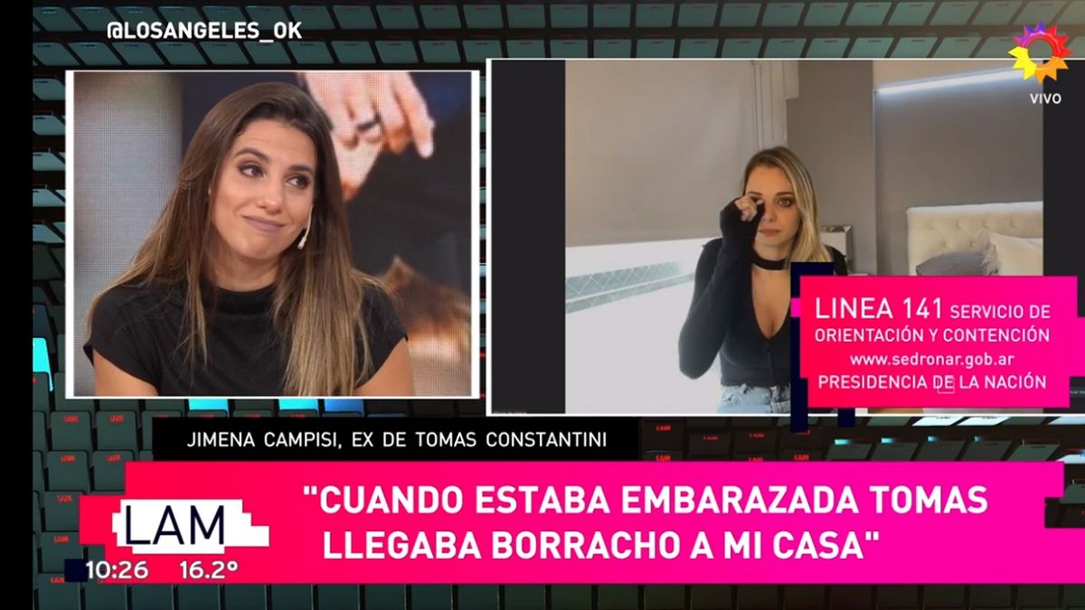 Fuerte relato de Jimena Campisi sobre su separación de Tomás Costantini