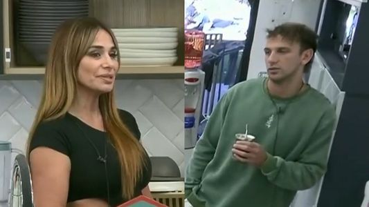 La provocativa mirada de Noelia La Gata a Bautista marcando la cancha dentro de Gran Hermano