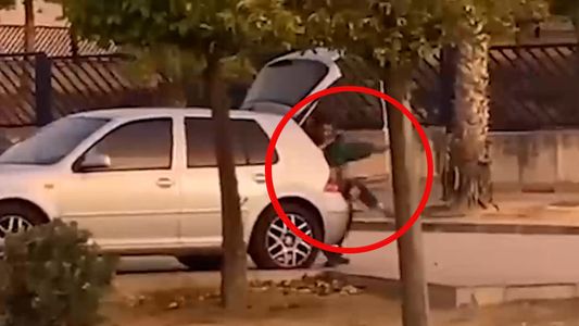 Video | El impactante momento en que una mujer es secuestrada por su propio hermano