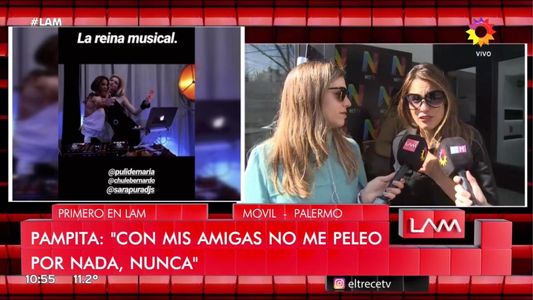 Pampita sobre la pelea entre la China Suárez y Puli Demaría: Con mis amigas no...