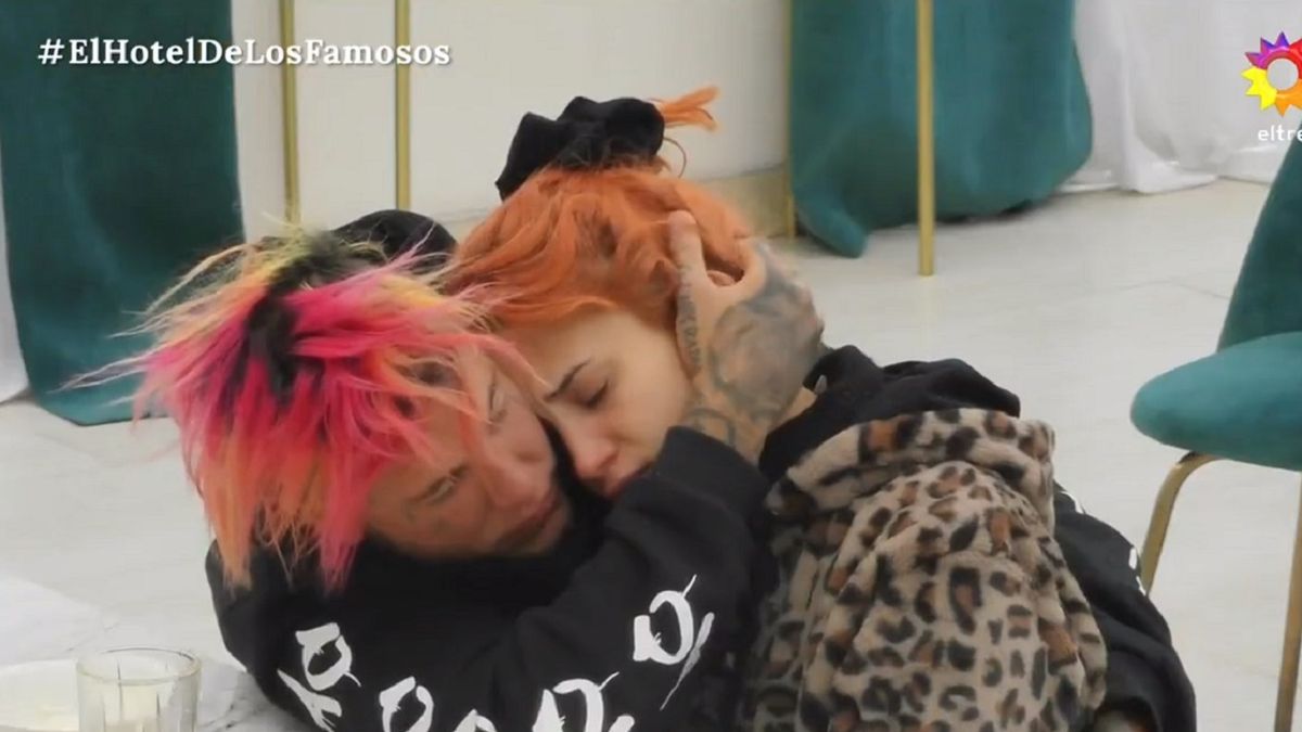 La angustia de Melody Luz y contención de Alex Caniggia en El hotel de los famosos
