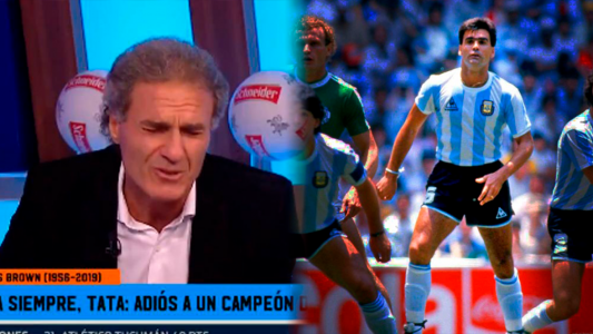 Oscar Ruggeri y una conmovedora despedida al Tata Brown