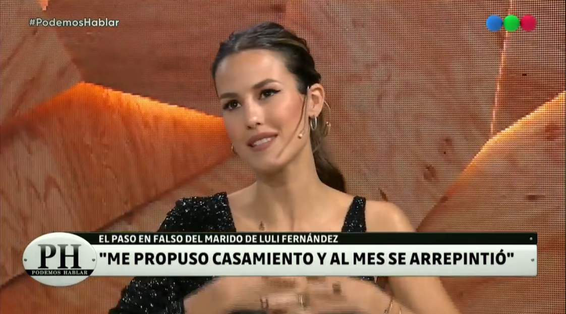 Luli Fernández confesó que lloró un mes por amor cuando su actual esposo se arrepintió de la boda