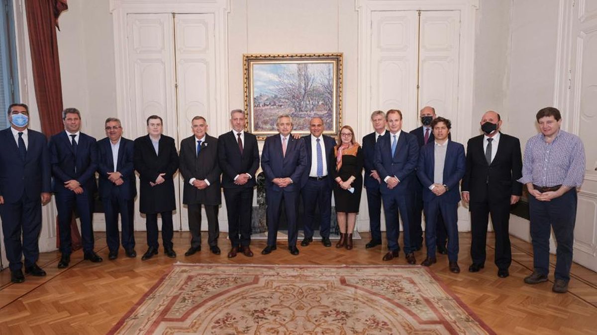 gAlberto Fernández convocó a un grupo de Gobernadores del PJ a la Casa Rosada (Foto: Presidencia).