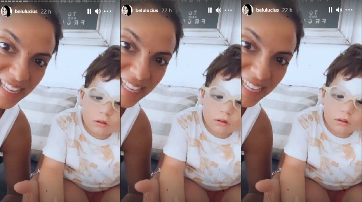 El accidente que sufrió uno de los hijos de Belu Lucius y que terminó con puntos de sutura