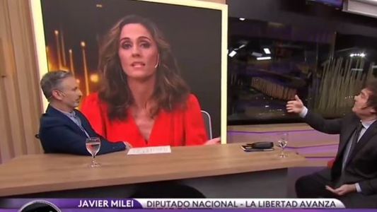 Javier Milei, a los gritos contra una periodista de TN