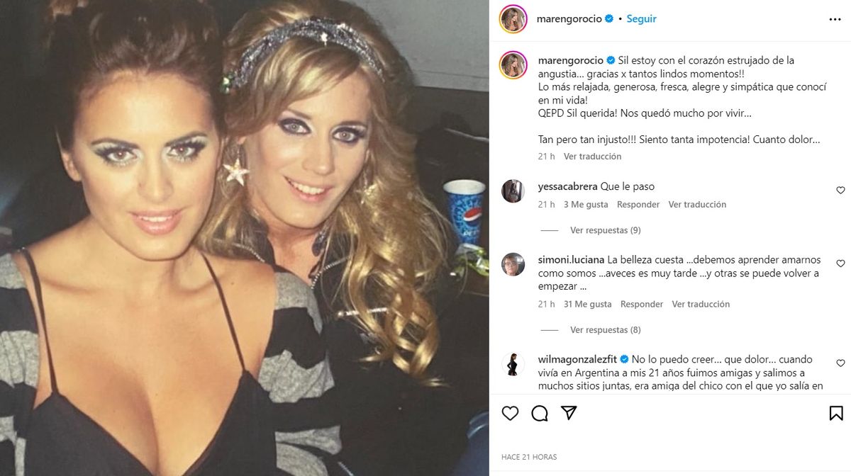 Rocío Marengo recordó su última charla con Silvina Luna antes de su muerte  y se quebró al aire