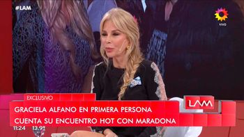 Graciela Alfano confesó: Tuve relaciones con Diego Maradona