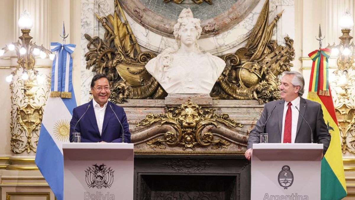 Alberto Fernández y el presidente de Bolivia