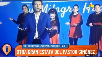 La estafa del Pastor Giménez: pide $1.000 por alcohol en gel