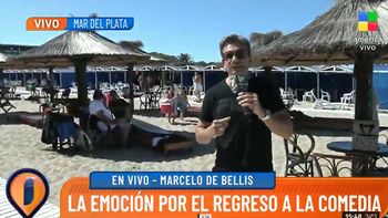 La cortada de rostro en vivo de Facundo Arana a Marcelo de Bellis en un móvil