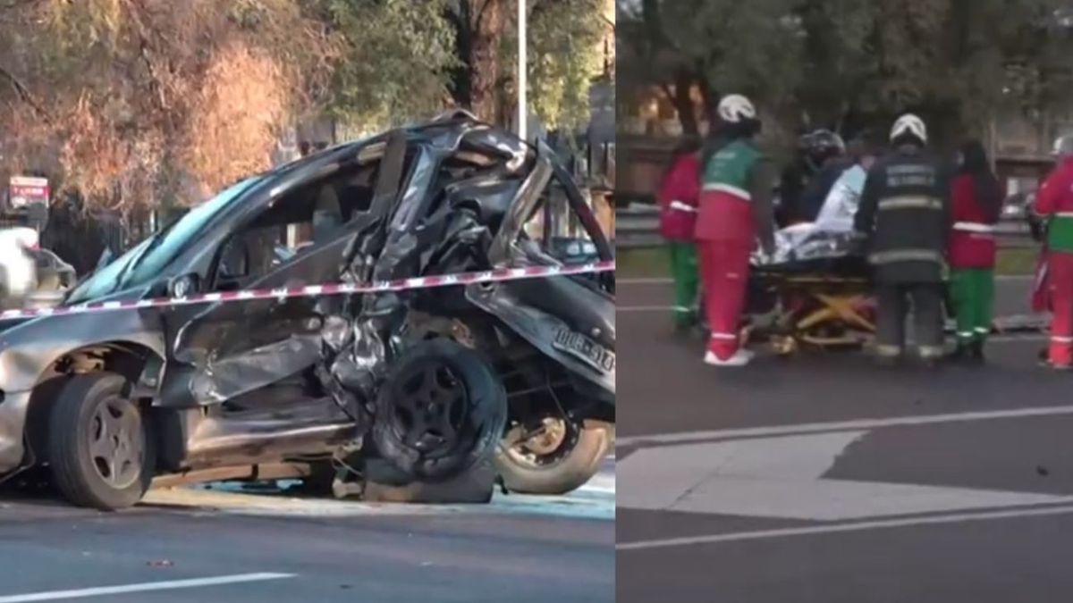Violento triple choque en la General Paz: heridos de gravedad y caos de tránsito. Foto: captura.