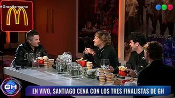 Emoción, sorpresas y risas: así fue la última cena de Santiago del Moro con los finalistas de Gran Hermano