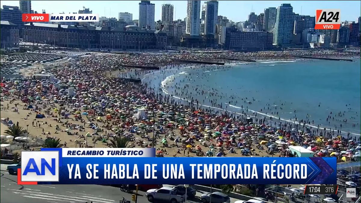 El Partido de La Costa tuvo una ocupación del 95% en la primera quincena de enero (Foto: Captura).