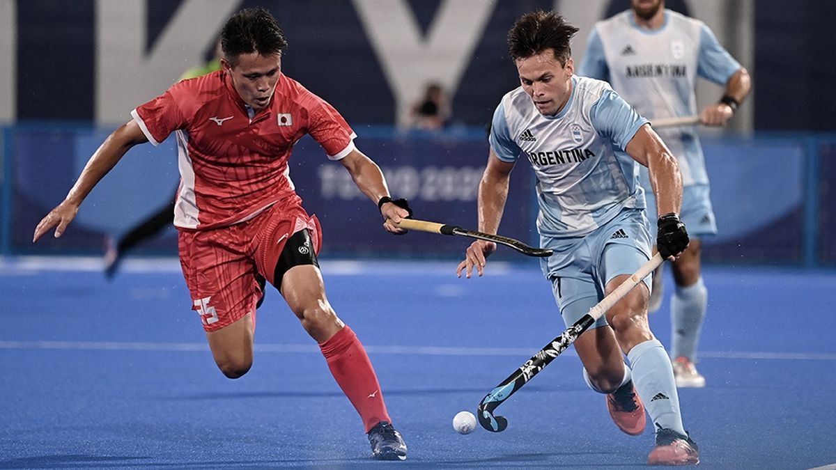 El seleccionado argentino masculino de hockey sobre césped derrotó este domingo al anfitrión Japón - Foto: AFP.