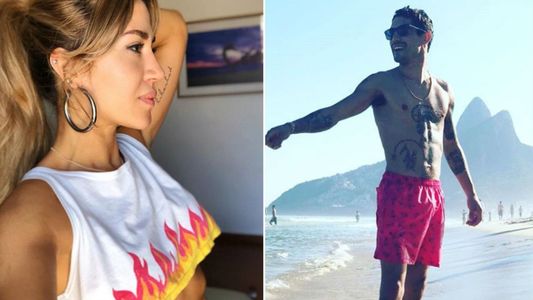 Jimena Barón y el actor que interpreta a Rodrigo en la película están juntos en Brasil