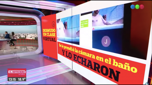 Se fue a bañar en medio de su clase virtual y se le prendió la cámara