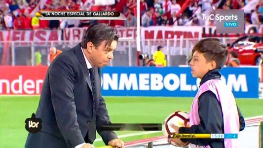 ¿De qué hablaron Gallardo y su hijo antes del partido contra Independiente?
