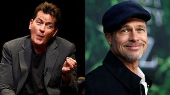 Charlie Sheen publicó foto inédita de Brad Pitt