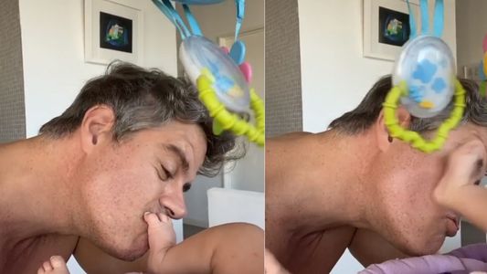 El tierno video de Mike Amigorena y su hija Miel en plena cuarentena