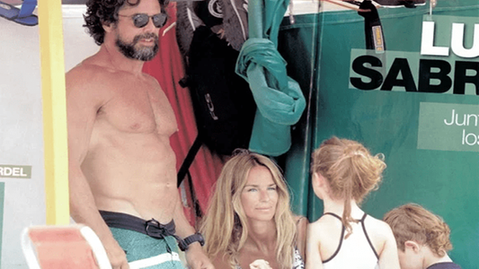 Sabrina Rojas y Luciano Castro disfrutan de sus vacaciones en la playa