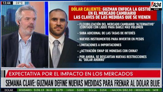 El ministro Martín Guzmán define nuevas medidas para frenar al dólar blue