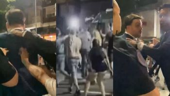 Ramiro Marra fue agredido por manifestantes a la salida del Congreso y se retiró escoltado (Foto: captura de video). Ramiro Marra fue agredido por manifestantes a la salida del Congreso y se retiró escoltado (Foto: captura de video).