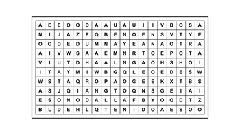 Encontrá la frase escondida: un reto con 15 palabras ocultas en la matriz