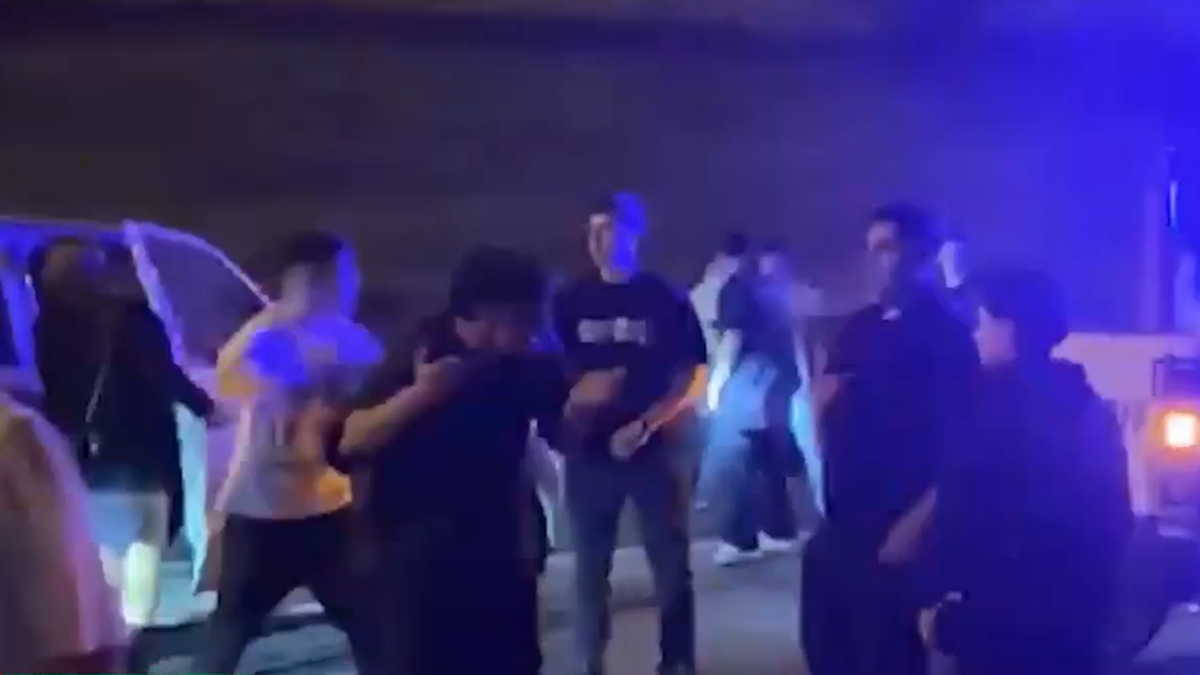 El momento de agresión. (Foto: captura A24)
