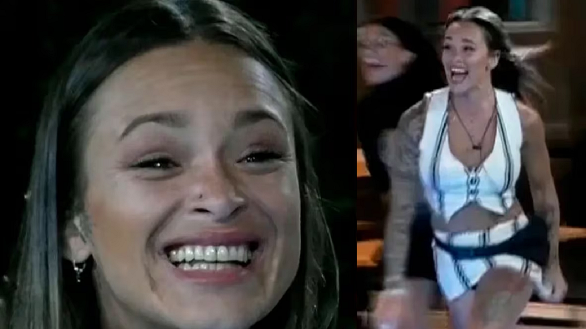 La tremenda caída de Agostina en vivo cuando fue a recibir a Catalina en Gran Hermano 2023