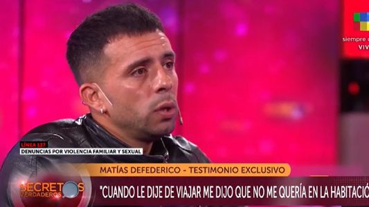 Las lágrimas de Matías Defederico al hablar del encuentro con sus hijas en pleno conflicto con Cinthia Fernández