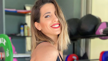 Se viralizó un provocativo video de Cinthia Fernández entrenando los glúteos