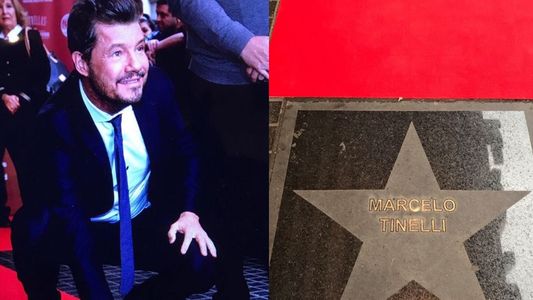 Marcelo Tinelli ya tiene su estrella en la calle Corrientes