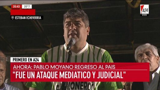 Pablo Moyano volvió al país y desafió al Gobierno: Somos el muro de contención de las políticas del FMI
