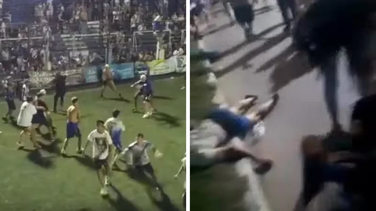 Facciones de la barra de Midland se enfrentaron a tiros y dos personas resultaron heridas (Foto: captura A24).